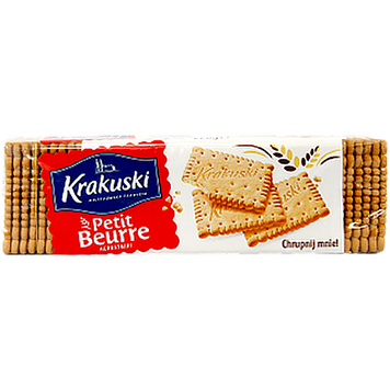 Печенье сливочное крекер Кракуски Krakuski petit beurre 220g 21шт/ящ