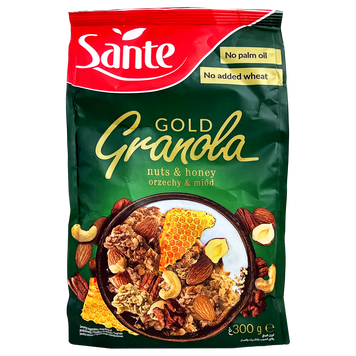 Гранола з горіхами та медом Санте Sante with nuts&honey 300g 14шт/ящ