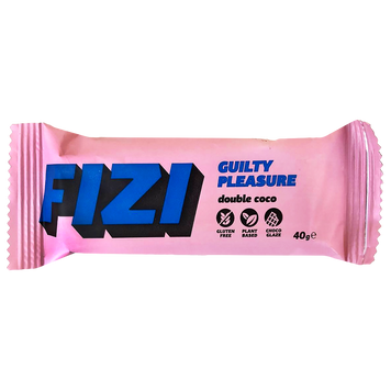 Батончик подвійний кокос (без цукру) Фізі Fizi double coconut 40g 10шт/ящ