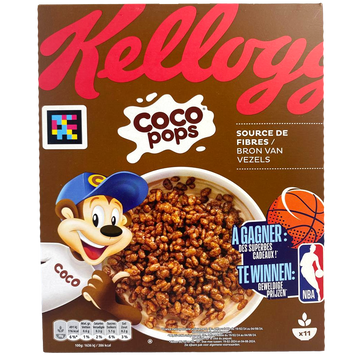 Сухой пшеничный завтрак с шоколадом Келлоггс Kellogg's coco pops 330g 5шт/ящ