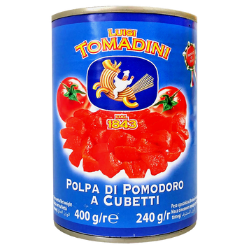 Помідори кубиком ж/б Луіджі Томадіні Luigi Tomadini 400g 24шт/ящ