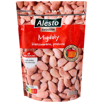 Горішки мигдаль бланшований та смажений Алесто Alesto Аlmonds 200g 18шт/ящ