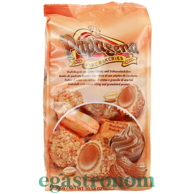 Вафельные шарики арахис Папагена Papagena peanut 300g 10шт/ящ