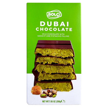 Шоколад Дубайський з фісташкою Болчі Bolci 200g 6шт/пач 36пач/ящ