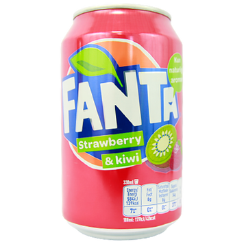 Напиток газированный клубника и киви Фанта Fanta strawberry&kiwi 330ml 24шт/ящ