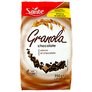 Гранола з шматочками шоколаду Санте Sante pieces of chocolate 350g 14шт/ящ