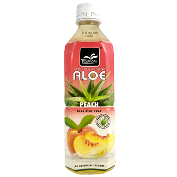 Напій алое і персик Тропікал Tropical aloe vera peach 500ml 20шт/ящ