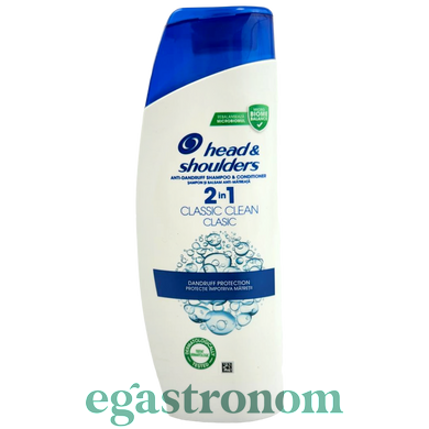 Шампунь проти лупи класичний Хедендшоулдерс Head&shoulders 2in1 classilc 200ml 6шт/ящ