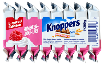 Вафлі зі смаком малини Кноперс Knoppers 8*25g 24пач/ящ