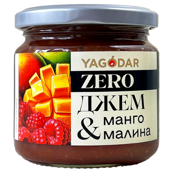 Джем манго-малина без цукру Ягодар Yagodar 210g 12шт/ящ