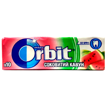 Жувальна гумка кавун (без цукру) Орбіт Orbit watermelon 14g 30шт/пач