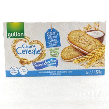 Печиво сендвіч без цукру (гол.) Гуллон Gullon 220g 8шт/ящ