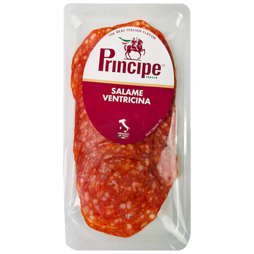 Ковбаса нарізка салямі вентрічіна Прінчіпе Principe salame ventricina 70g 10шт/ящ