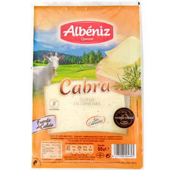 Сыр нарезка козья Албениз Albeniz cabra 55g 16шт/ящ