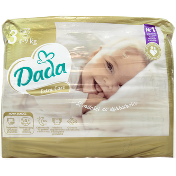 Підгузники розмір 3 Дада Dada extra care (4-9kg) 50szt 4шт/ящ