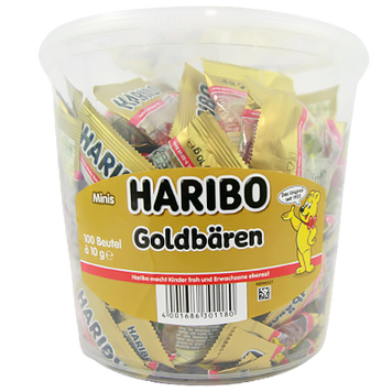 Желейки мишки золотые (ведро) Харибо Haribo goldbaren 100*10g 1kg 6шт/ящ