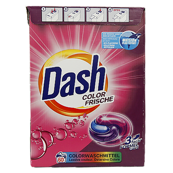 Капсулы для стирки цветной Даш Dash color frische 60caps 1,59kg 4шт/ящ