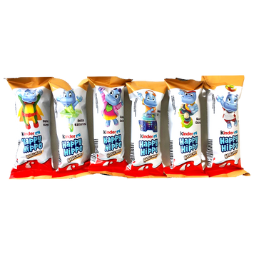 Батончики бегемотики з фундуком хеппі хіппо Кіндер Kinder happy hippo hazelnut 20,7g 28шт/пач