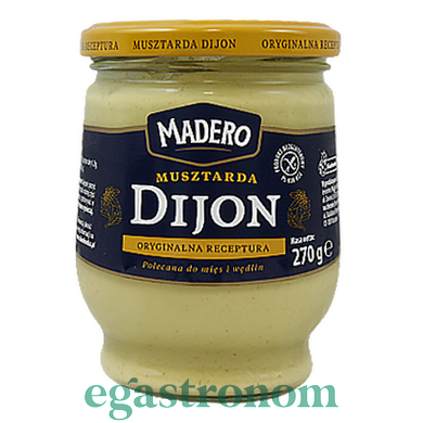 Гірчиця діжон Мадеро Madero Dijon 270g 12шт/ящ