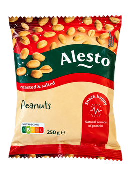 Арахіс солений Алесто Alesto peanuts roasted & salted 250g