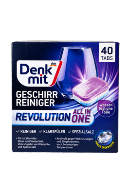 Таблетки для посудомийної машини революційні Денк Міт Denk Mit mp-revolution 40tbs 840g 5шт/ящ