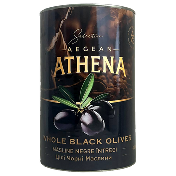 Маслини з кісткою Атена Athena 2,5/4,3kg 4шт/ящ
