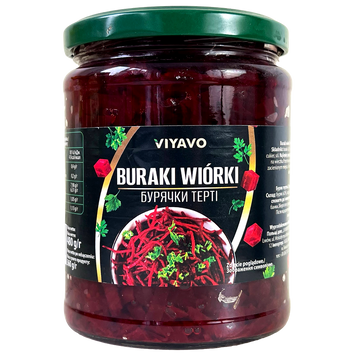 Буряк консервований тертий Віяво Viyavo 500/480g 8шт/ящ