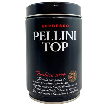 Кава арабіка топ (мелена) Пелліні Pellini top ж/б 250g 6шт/ящ