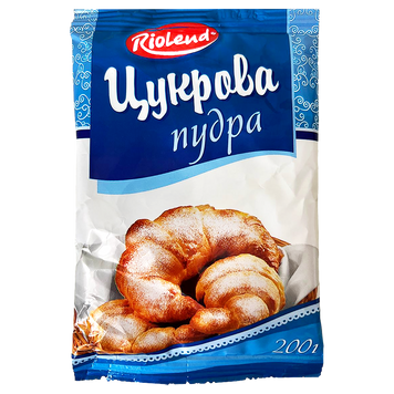 Цукрова пудра Ріоленд Riolend 200g 20шт/ящ