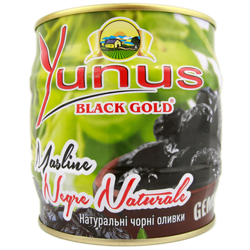 Маслины вяленые черное золото ж/б Юнус Yunus black gold 500g 6шт/ящ