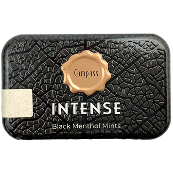 Льодяники чорний ментол Компас Compass black menthol mints 20g 12шт/уп 8уп/ящ