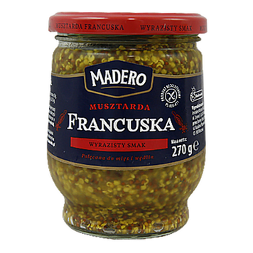 Гірчиця французька Мадеро Madero Francuska 270g 12шт/ящ