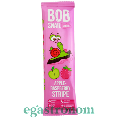 Конфеты натуральные яблоко-малина Улитка Боб Bob snail 14g 30шт/ящ