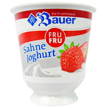 Крем-йогурт полуниця Бауер Bauer erdbeere 150g 20шт/ящ