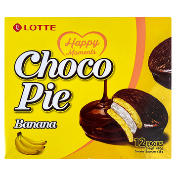 Печиво шоколадне з банановою начинкою Чоко Пай Choco Pie 336g (8*12, 28g) 8пач/ящ
