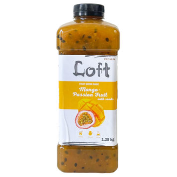 Фруктова база для напоїв манго-маракуйя з кісточкою Лофт Loft 1,25kg 9шт/ящ
