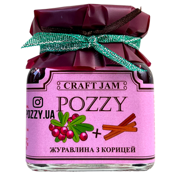 Джем журавлина з корицею Поззі Pozzy 130g 16шт/ящ