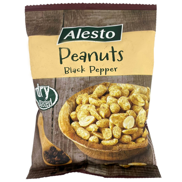 Арахис жареный с черным перцем Алесто Alesto black pepper 150g 12шт/ящ
