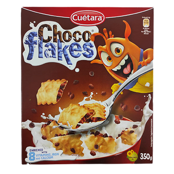 Хлопья шоколадные Куэтара Cuetara chocoflakes 350g 10шт/ящ