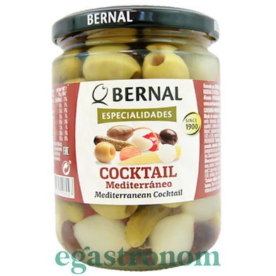 Оливки без кости коктейль Бернал Bernal cocktail 250/436g 12шт/ящ