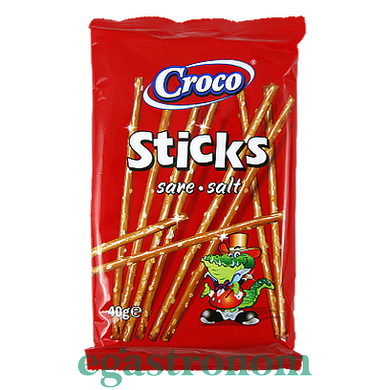 Печиво соломка солена Кроко Croco sticks 40g 46шт/ящ