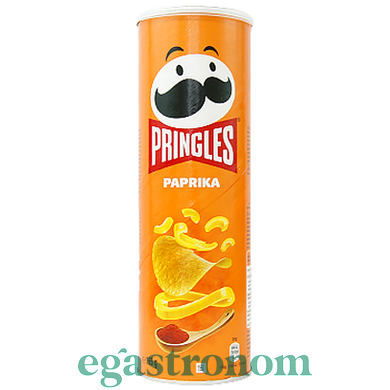 Чипси паприка Прінглс Pringles paprika 165g 19шт/ящ