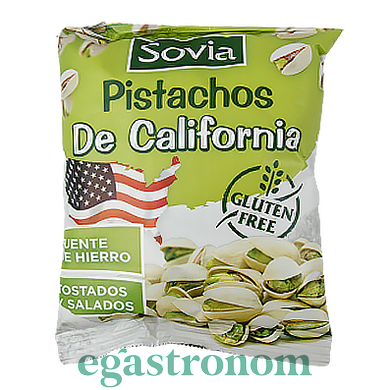 Горішки фісташки (без глютену) Совіа Sovia California 250g 20шт/ящ