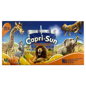 Сік тропічні фрукти Капрізон Capri-Sun safari fruits 10*200g 4пач/ящ