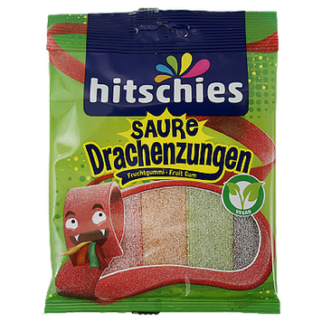 Желейки языка дракона (зеленые) Хитчиес Hitschies drachenzungen 125g 20шт/ящ