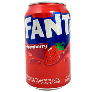 Напій газований полуниця Фанта Fanta strawberry ж/б 355ml 12шт/ящ