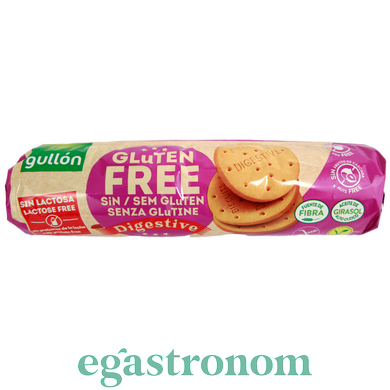 Печиво (без глютену та лактози) Гуллон Gullon digestive gluten free 150g 12шт/ящ