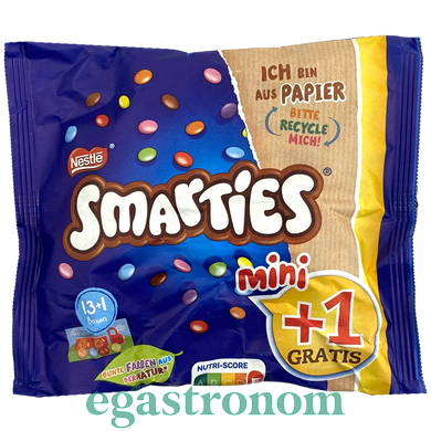 Драже шоколадне міні смартіс Нестле Nestle smarties 201g