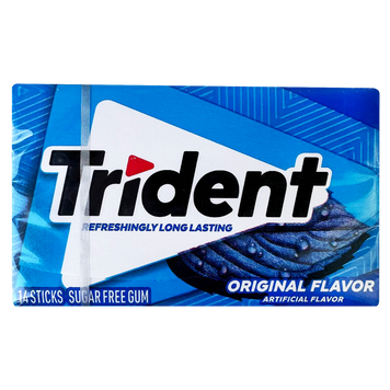 Жувальна гумка ментол Трайдент Trident original flavor 14*2g 12шт/пач
