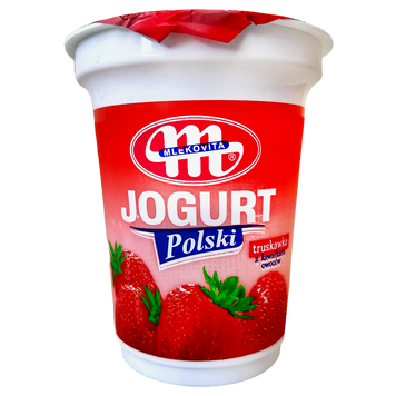 Йогурт полуниця Млековіта Mlekovita 350g 12шт/ящ